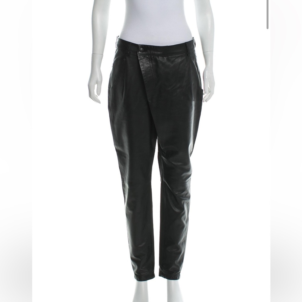 R13 Leather Straight Leg Pants
